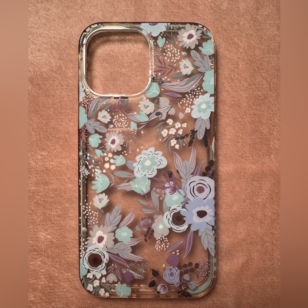 IPhone 13 Pro Max Case, Blue Wild Flower